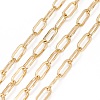 Soldered Brass Paperclip Chains CHC-G005-06G-01-1