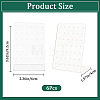 6Pcs Organic Glass Slant Back Jewelry Displays ODIS-CP0001-06-2