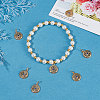 8Pcs Brass Micro Pave Cubic Zirconia Charms KK-BBC0004-71-4