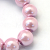 Baking Painted Pearlized Glass Pearl Round Bead Strands HY-Q003-6mm-47-3