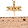 304 Stainless Steel Pendant Cable Chain Necklaces for Men Women NJEW-K308-03B-G-5
