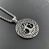 Tree of Life Hollow Tree of Life Pendant 304 Stainless Steel Punk Necklace Jewelry HL3986-4
