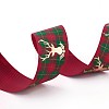 Polyester Grosgrain Ribbon for Christmas Reindeer/Stag SRIB-P013-E02-3