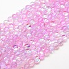 Synthetic Moonstone Beads Strands G-F143-6mm-01-1