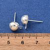 Brass Stud Earring Findings KK-G604-01S-04-3