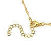 Brass Micro Pave Cubic Zirconia Charms Necklace for Women NJEW-JN04913-5