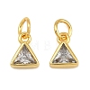 Brass Pave Cubic Zirconia Charms CU-CBA3D67-10G-08-1