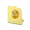 Medical Treatment Theme Baking Paint Black Golden Zinc Alloy Brooches JEWB-M037-03B-G-2