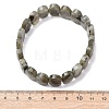Natural Labradorite Faceted Beaded Stretch Bracelets for Women BJEW-K251-07L-5