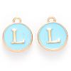 Golden Plated Alloy Enamel Charms LS-ENAM-S118-04L-1