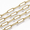304 Stainless Steel Textured Paperclip Chains CHS-S006-JN954-2-4