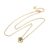 Brass Pave Cubic Zirconia Birth Stone Constellation Pendant Cable Chain Necklaces NJEW-D334-01G-12-4
