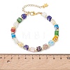 Handmade Millefiori Glass & Non-magnetic Synthetic Hematite Beads Bracelets for Women BJEW-JB13770-4