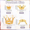 26Pcs 4 Styles Crown Alloy Display Stands for Gemstone FIND-AR0006-93G-2