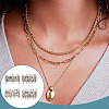 4Pcs 4 Styles Brass Box Clasps KK-DR0001-13-5