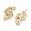 Brass Micro Cubic Zirconia Pendants KK-Q789-32G-2