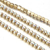 Brass Rhinestone Strass Chains CHC-T001-SS14-02C-3