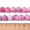 Dyed Natural Weathered Agate Beads Strands G-T144-28-5