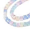 Electroplate Transparent Glass Beads Strands EGLA-N002-41-05-3