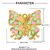 304 Stainless Steel Enamel Pendants STAS-OY005-33G-2