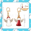 10Pcs Alloy Enamel Pendant Decorations HJEW-YW00277-01-3