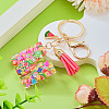 Fruit Series Letter Resin Keychains KEYC-TAC0033-02M-4