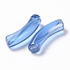 UV Plating Transparent Rainbow Iridescent Acrylic Beads OACR-A016-01F-3