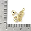 Brass Micro Pave Cubic Zirconia Pendants KK-B114-04G-3