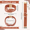 ANATTASOUL 4Pcs 4 Colors PU Leather Multi-strand Bracelets Set with Magnetic Clasps BJEW-AN0001-77-2