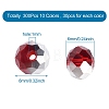 300Pcs 10 Colors Electroplate Transparent Glass Beads EGLA-SW0001-02-3