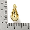 Rack Plating Brass Micro Pave Clear Cubic Zirconia Pendants KK-E114-02G-05-3