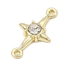 Alloy & Rhinestone Connector Charms AL-CBAFCDA-08G-2
