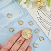 10Pcs Brass Spring Gate Rings KK-BBC0022-07A-3