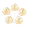 Transparent Glass Petal Pendants GLAA-T030-05D-1