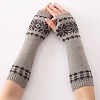 Polyacrylonitrile Fiber Yarn Knitting Long Fingerless Gloves COHT-PW0001-17D-1
