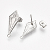 Non-Tarnish 304 Stainless Steel Stud Earring Findings STAS-S079-71B-1