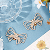 2Pcs Bowknot Alloy Rhinestone Shoe Decorations FIND-CP0002-24B-4