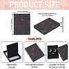 5Pcs Hot Stamping Planet Cardboard Jewelry Packaging Boxes CON-TA0001-44A-4