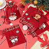 6Pcs 3 Styles Christmas Theme Linen Packing Pouches ABAG-WR0001-02-4