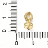 925 Sterling Silver Pave Clear Cubic Zirconia Flower Pendant Bails STER-P068-01G-3