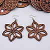 Alloy Wood Dangle Earrings FS-WG0BF85-02-1