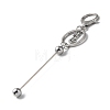 Alloy Bar Beadable Keychain for Jewelry Making DIY Crafts KEYC-A011-01P-2