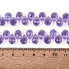 Transparent Glass Beads Strands GLAA-Q116-01A-B08-4