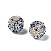 Sparkle Glass Rhinestone Round Beads OACR-S048-01J-1