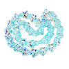 Baking Paint Electroplate Transparent Glass Beads Strands EGLA-Q136-03A-06-2