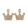 Alloy Rhinestone Pendants PALLOY-S052-03G-A-1