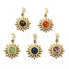 Natural Mixed Stone Pendants PALLOY-JF05607-01-1