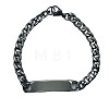 Exquisite stainless steel bracelet for men with titanium steel tag. ZX5244-3-1