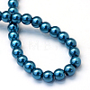 Baking Painted Pearlized Glass Pearl Round Bead Strands HY-Q003-4mm-06-4