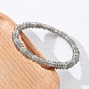 304 Stainless Steel Stretch Bangles for Women BJEW-P315-02B-P-3